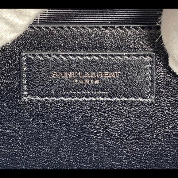 Saint Laurent Monogram Kate Chain Wallet Polka Dot - Picture 7 of 8